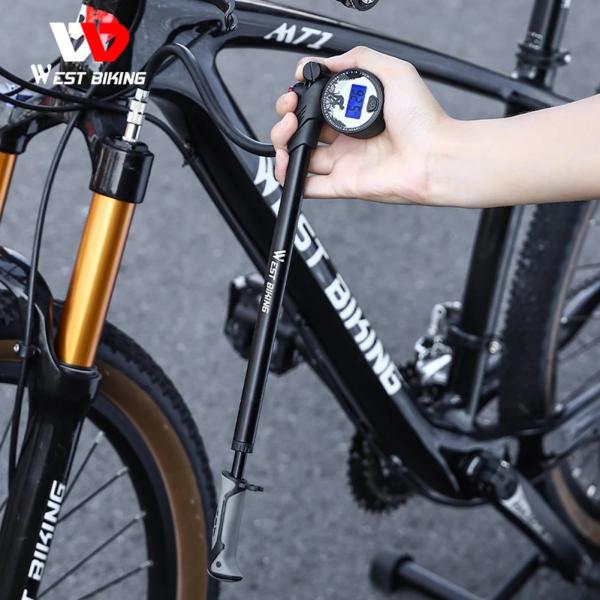 West Biking Mini Pumper With Digital Meter